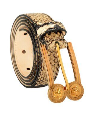 Versace | Accessories | Versace La Medusa Black Leather Belt  display picture 3